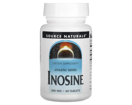 Инозин, Inosine, Source Naturals, 500 мг, 60 таблеток
