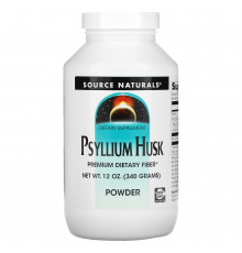 Псиллиум, Подорожник (Psyllium Husk), Source Naturals, порошок, 340 гр.