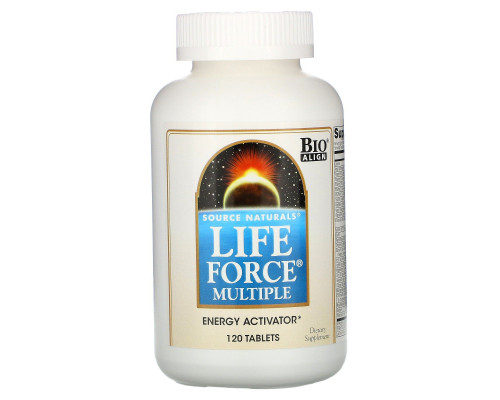 Витаминный комплекс для энергии, Life Force Multiple, Source Naturals, 120 таблеток
