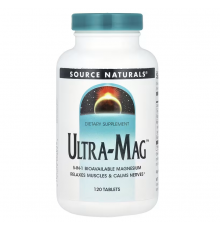 Магний (ультра), Ultra-Mag, Source Naturals, 120 таблеток