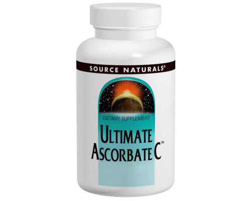 Витамин С (аскорбат), Ultimate Ascorbate C, Source Naturals , 1000 мг, 100 таб.