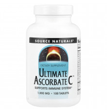 Вітамін С (аскорбат), Ultimate Ascorbate C, Source Naturals, 1000 мг, 100 таблеток