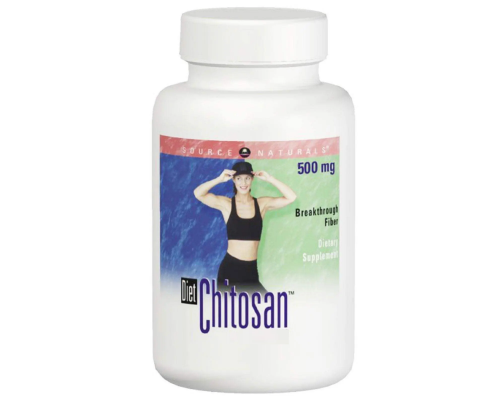 Хитозан для похудения, Diet Chitosan, Source Naturals, 500 мг, 120 капсул
