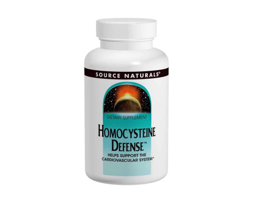 Поддержка сердца, Homocysteine Defense, Source Naturals, 120 таб.