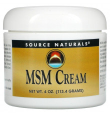 Крем с липосомами МСМ, MSM Cream, Source Naturals, 113,4 г.