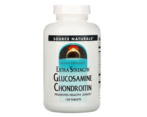 Глюкозамин и хондроитин, Glucosamine Chondroitin, Source Naturals, 120 таблеток