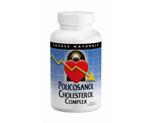 Поликозанол комплекс (Policosanol Cholesterol), Source Naturals, 60 таб.