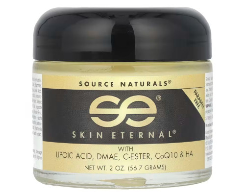 Ночной крем для лица, Skin Eternal Cream, Source Naturals, 56.7 г