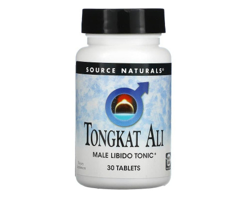 Тонгкат Али, Tongkat Ali, Source Naturals, тоник для мужского либидо, 30 таблеток