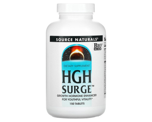 Гормон роста, HGH Surge, Source Naturals, 150 таблеток