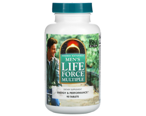 Витамины для мужчин, Men's Multiple, Source Naturals,  90 таблеток