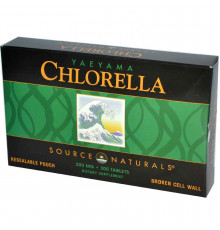 Хлорелла (Yaeyama Chlorella), Source Naturals, 200 мг, 300 таблеток