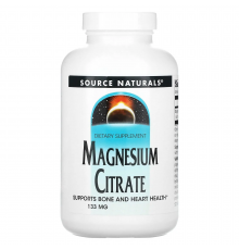 Магний цитрат, Magnesium Citrate, Source Naturals, 133 мг, 90 капсул