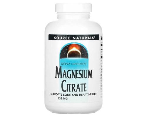 Магний цитрат, Magnesium Citrate, Source Naturals, 133 мг, 90 капсул