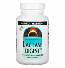 Лактаза (Lactase Digest), Source Naturals, 180 капсул