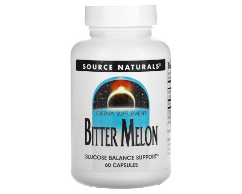 Экстракт горькой дыни, Bitter Melon, Source Naturals, 60 капсул