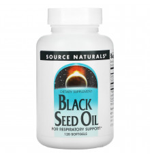 Масло семян черного тмина, Black Cumin Seed Oil, Source Naturals, 120 гелевых капсул