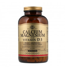 Кальций магний D3, Calcium Magnesium Vitamin D3, Solgar, 300 таблеток