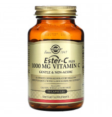 Витамин С эстер плюс, Ester-C Plus Vitamin C, Solgar, 1000 мг, 50 капсул