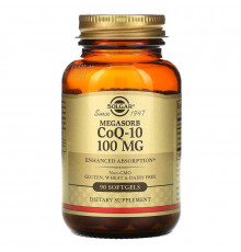 Коэнзим Q-10, Megasorb CoQ-10, Solgar, 100 мг, 90 гелевых капсул