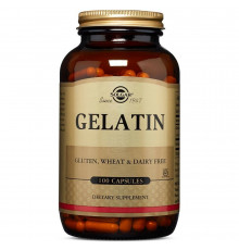 Желатин, Gelatin, Solgar, 100 капсул