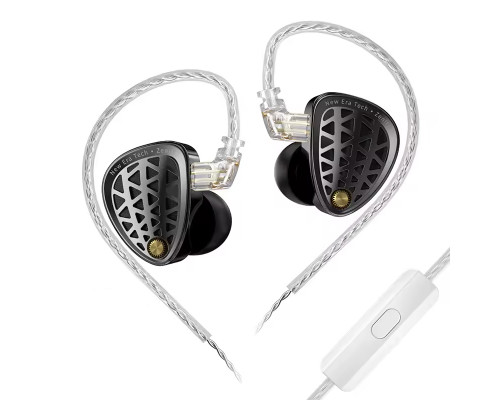 Навушники KZ Zenith з мікрофоном black