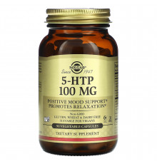 5-НТР, 5-гидрокси L-триптофан, Solgar, 100 мг, 90 капсул