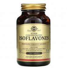 Соевые изофлавоны, Isoflavones, Solgar, суперконцентрированные, 120 таблеток