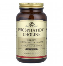 Фосфатидилхолін, Phosphatidyl Choline, Solgar, 100 капсул