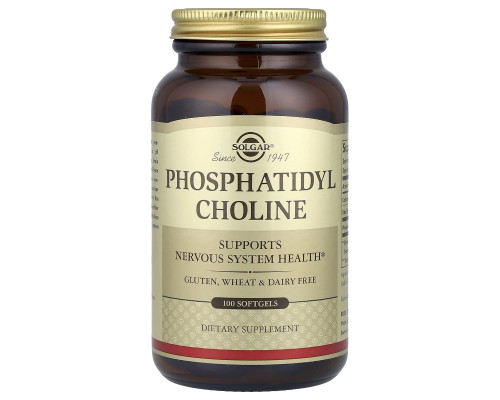 Фосфатидилхолін, Phosphatidyl Choline, Solgar, 100 капсул