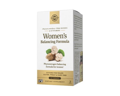 Формула жіночого балансу, Women's Balancing Formula, Solgar, комплекс фітоестрогенів, 60 таблеток