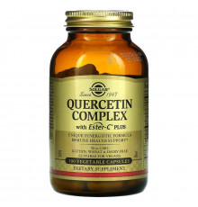 Кверцетин комплекс с эстер-С, Quercetin, Solgar, 100 вегетарианских капсул
