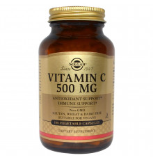 Витамин С, Vitamin C, Solgar, 500 мг, 100 капсул
