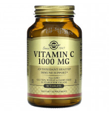 Витамин С, Vitamin C, Solgar, 1000 мг, 90 таблеток