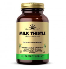 Розторопша, Milk Thistle, Solgar, силимарин, 100 вегетаріанських капсул (450 мг на капсулу)