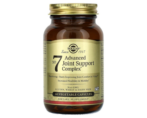 Укрепление суставов, No. 7, Joint Support & Comfort, Solgar, 60 вегетарианских капсул