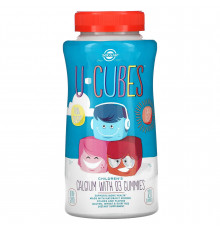 Кальций с витамином D3 для детей, U-Cubes, Children's Calcium With D3, Solgar, со вкусом клубники, 120 жевательных конфет