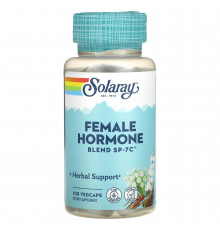 Гормональный баланс женщины, Female Hormone Blend SP-7C, Solaray, 100 капсул