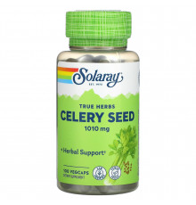 Сельдерей, Celery Seed, Solaray, 505 мг, 100 капсул