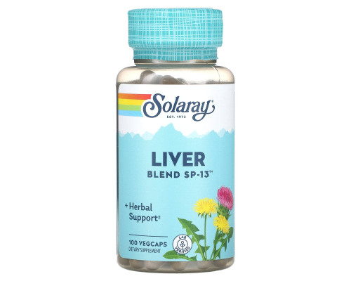 Защита печени, Liver Blend SP-13, Solaray, 100 капсул