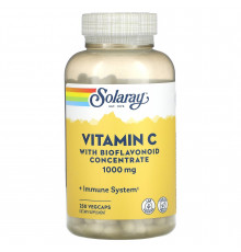 Витамин С с биофлавоноидами, Vitamin C, Solaray, концентрат, 1000 мг, 250 капсул