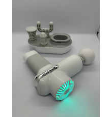 Компактний перкусійний масажер Booster Lightsaber Mini White з кейсом у комплекті