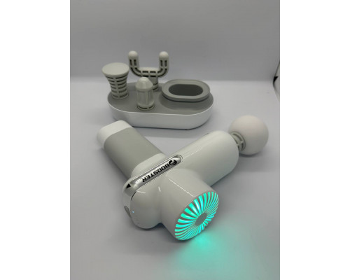 Компактний перкусійний масажер Booster Lightsaber Mini White з кейсом у комплекті
