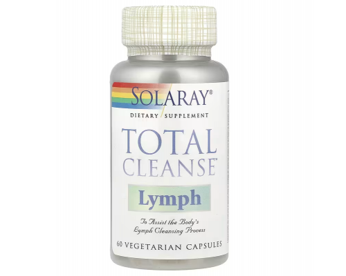 Детоксикация лимфы, Total Cleanse Lymph, Solaray, 60 вегетарианских капсул