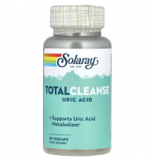 Очиститель мочевой кислоты, Total Cleanse Uric Acid, Solaray, 60 капсул
