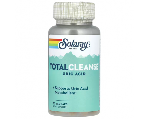 Очиститель мочевой кислоты, Total Cleanse Uric Acid, Solaray, 60 капсул