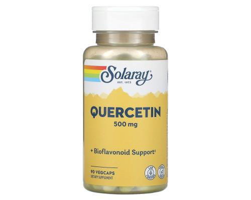Кверцетин, Quercetin, Solaray, 500 мг, 90 капсул