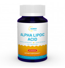 Альфа-липоевая кислота, Alpha-Lipoic Acid Powerful, Sunny Caps, 60 капсул