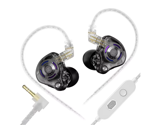 Навушники KZ Gale з мікрофоном black