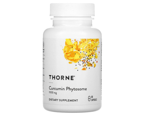 Фитосома куркумина, Curcumin Phytosome, Thorne, 60 капсул (500 мг на капсулу)